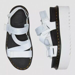 Dr. Martens Kimber White Platform Sandals size 9